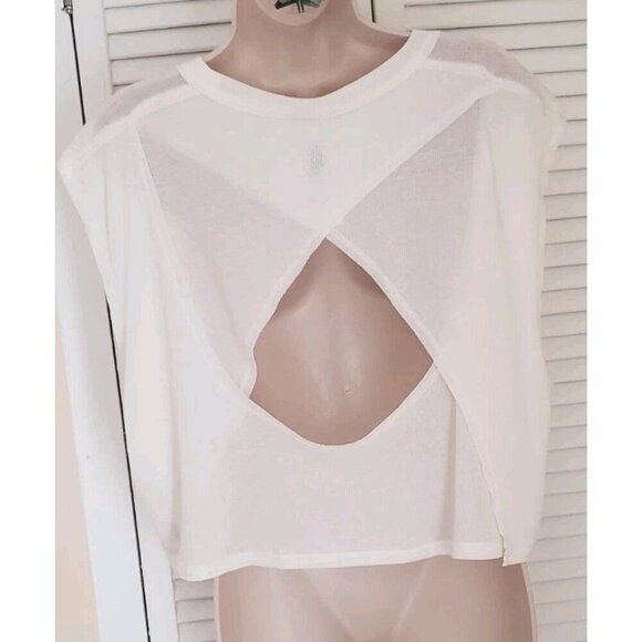 NEW FREE PEOPLE MOVEMENT INFINITEE MUSCLE TEE WHITE - Picture 5 of 8